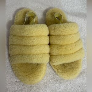 Authentic UGG Women's Cozy Fur Slippers - yelllow